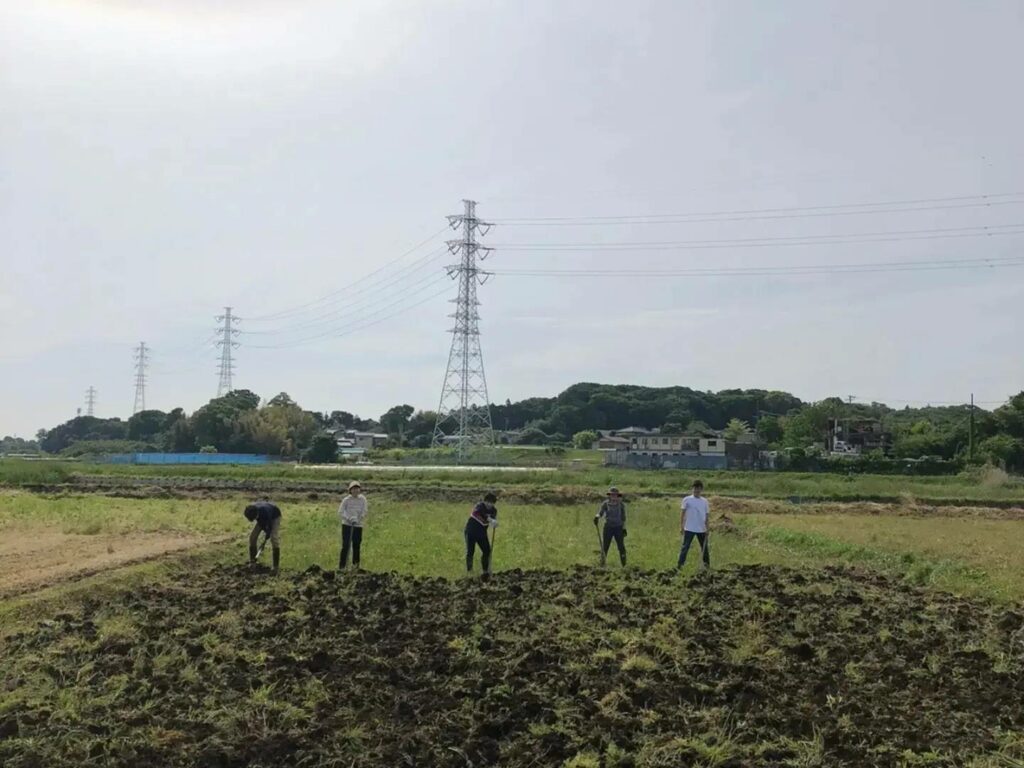 開墾の様子